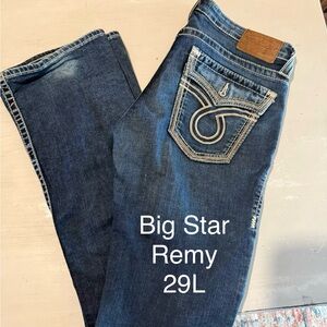 Big Star Women's Dark Blue Straight Leg Jeans